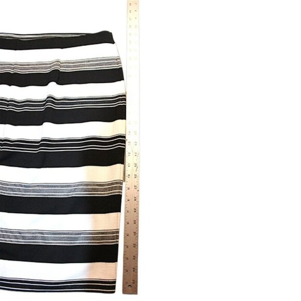 Roz & Ali Black & White Striped Pull-On Skirt Size 1X - Picture 5 of 8